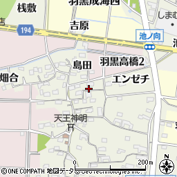 愛知県犬山市羽黒高橋郷63周辺の地図