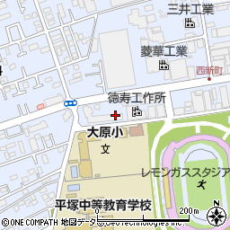 神奈川県平塚市大原3-8周辺の地図