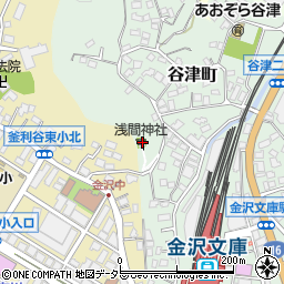 神奈川県横浜市金沢区谷津町432周辺の地図
