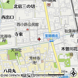 愛知県一宮市木曽川町黒田錦里21周辺の地図