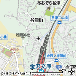 神奈川県横浜市金沢区谷津町308周辺の地図