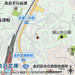 神奈川県横浜市金沢区谷津町38-3周辺の地図