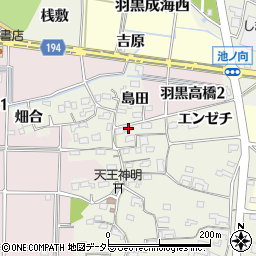 愛知県犬山市羽黒高橋郷62周辺の地図
