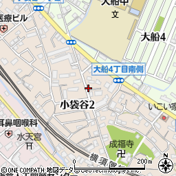 リパーク鎌倉小袋谷２丁目駐車場周辺の地図