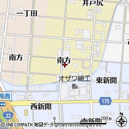 愛知県一宮市光明寺南方53周辺の地図