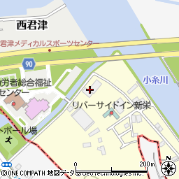 日鉄テックスエンジ株式会社　君津支店営業部周辺の地図
