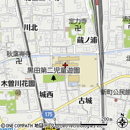 一宮市立黒田小学校周辺の地図