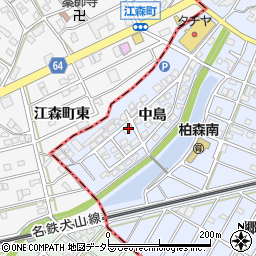 愛知県丹羽郡扶桑町柏森中島170-1周辺の地図