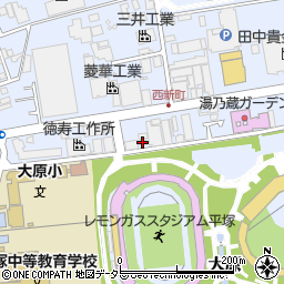 神奈川県平塚市大原3-104周辺の地図