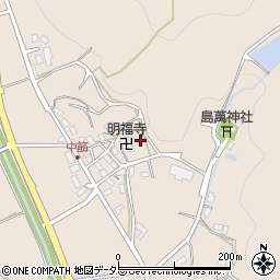 京都府綾部市中筋町塚石周辺の地図