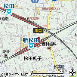 横浜銀行小田急新松田駅 ＡＴＭ周辺の地図