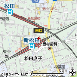 箱根登山バス株式会社　新松田駅前案内所周辺の地図