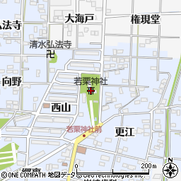 若栗神社周辺の地図