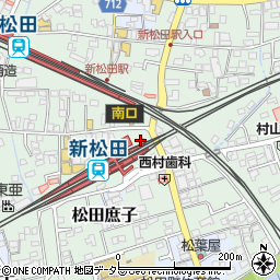 松田警察署新松田駅前交番周辺の地図