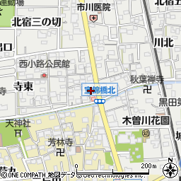 愛知県一宮市木曽川町黒田錦里64周辺の地図