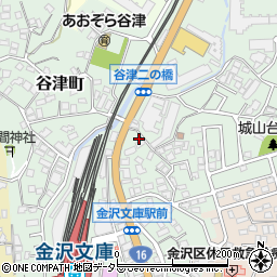 神奈川県横浜市金沢区谷津町135周辺の地図