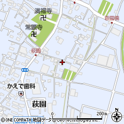 神奈川県茅ヶ崎市萩園1792周辺の地図