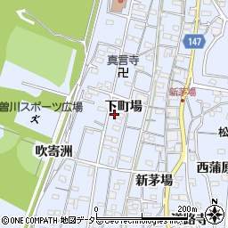 愛知県一宮市木曽川町里小牧下町場110周辺の地図