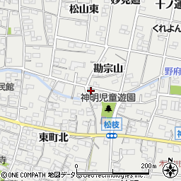 愛知県一宮市木曽川町黒田（三ツ股）周辺の地図