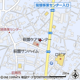 神奈川県茅ヶ崎市萩園1222周辺の地図