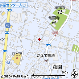 神奈川県茅ヶ崎市萩園1433周辺の地図