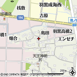 愛知県犬山市羽黒高橋郷10周辺の地図