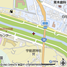 加茂柳橋周辺の地図