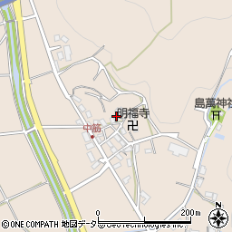 京都府綾部市中筋町（清水）周辺の地図