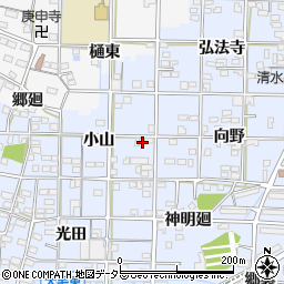 愛知県一宮市大毛小山51周辺の地図