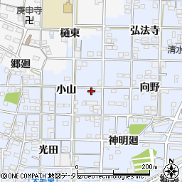 愛知県一宮市大毛小山50周辺の地図