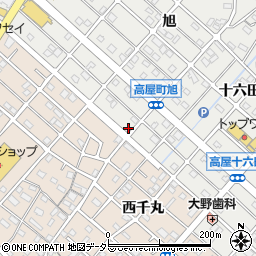 愛知県江南市高屋町旭230周辺の地図
