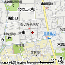 愛知県一宮市木曽川町黒田錦里4周辺の地図