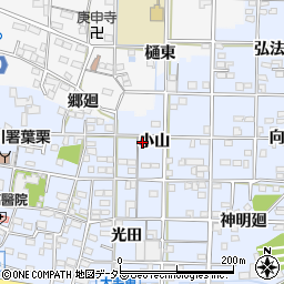 愛知県一宮市大毛小山45周辺の地図
