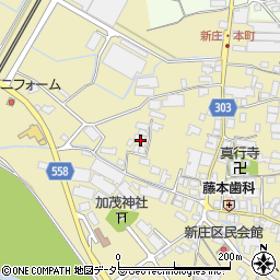 滋賀県高島市新旭町新庄1207周辺の地図