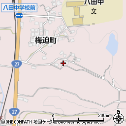 京都府綾部市梅迫町重清周辺の地図