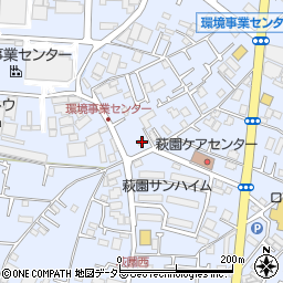 神奈川県茅ヶ崎市萩園1205周辺の地図