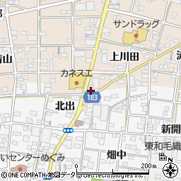 愛知県一宮市浅井町尾関（猿塚）周辺の地図