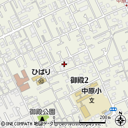 神奈川県平塚市御殿2丁目13周辺の地図