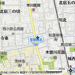 愛知県一宮市木曽川町黒田錦里102周辺の地図