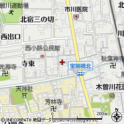 愛知県一宮市木曽川町黒田錦里23周辺の地図