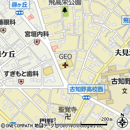 ゲオ江南飛高店周辺の地図