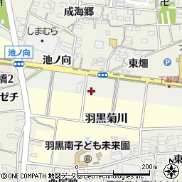 愛知県犬山市羽黒成海南周辺の地図