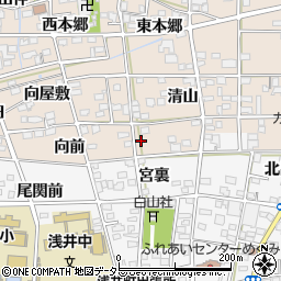 愛知県一宮市浅井町尾関清山85-1周辺の地図