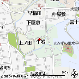 愛知県犬山市牛岩20周辺の地図