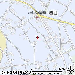 神奈川県南足柄市班目周辺の地図