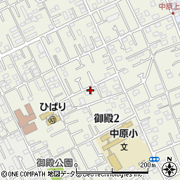 神奈川県平塚市御殿周辺の地図