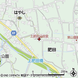 上肥田公会堂周辺の地図