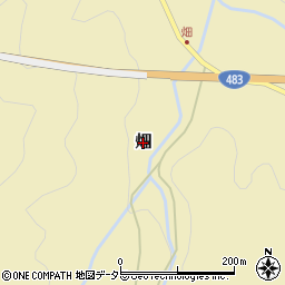 兵庫県養父市畑周辺の地図