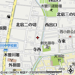 愛知県一宮市木曽川町黒田北宿二の切144周辺の地図