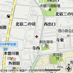 愛知県一宮市木曽川町黒田北宿二の切144-1周辺の地図